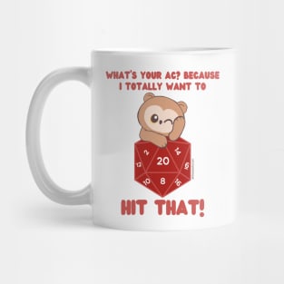 What's Your AC? (D20 // Owlbear// Dice) Mug